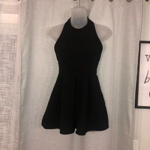 Halter Black Short Romper